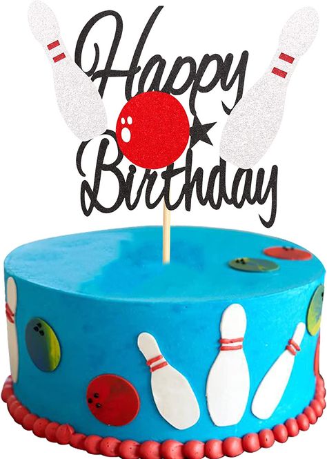 Bowling Cakes For Boys, Bowling Ball Cake, Bowling Birthday Cake, Bowling Cake, Baby Shower Cake Decorations, Bowling Birthday Party, Bowling Birthday, Ball Cake, Bowling Party