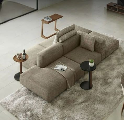 S Shaped Sofa, Double Sided Sofa, Modular Sofa Living Room, Sofa Layout, Modular Sofa Design, Modern Sofa Designs, Living Room Sofa Design, Sofa Set Designs, Livingroom Layout