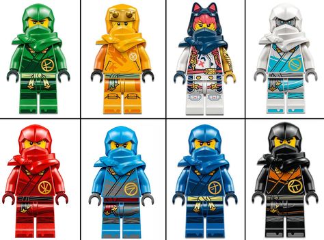 Lego Ninjago Figures, Ninjago Characters, Lego Ninjago Minifigures, Festa Power Rangers, Ninjago Dragon, Lego Ninjago Lloyd, Cat Template, Ninjago Party, Ninjago Lego