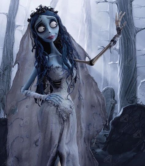 Bride Corpse, Corpse Bride Movie, Corpse Bride Art, The Corpse Bride, Corpse Bride Costume, Emily Corpse Bride, Colored Characters, Tim Burton Corpse Bride, Halloween Wallpaper Cute