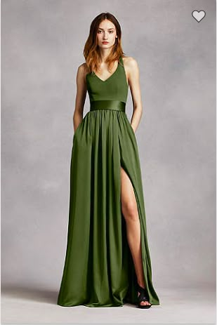 Olive Green Formal Dress, Olive Green Bridesmaid, Olive Green Bridesmaid Dresses, Neon Prom Dresses, Trendy Bridesmaids, Dresses Dinner, Halter Wedding, Green Wedding Dresses, Green Formal Dresses