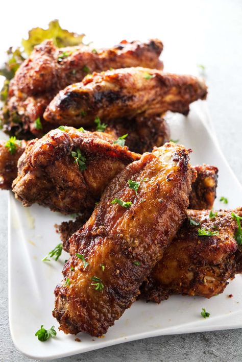 These Cajun air fryer turkey wings are exactly what you need on game day! They are crispy, spicy, and so flavorful you'll want them year-round, not just during the fall football season. Air Fry Turkey Wings, Air Fryer Turkey Wings Recipe, Air Fryer Turkey Wings, Turkey Wing Recipes, Smoked Turkey Wings, Air Fryer Turkey, Crispy Chicken Wings, Grill Time, Fried Turkey