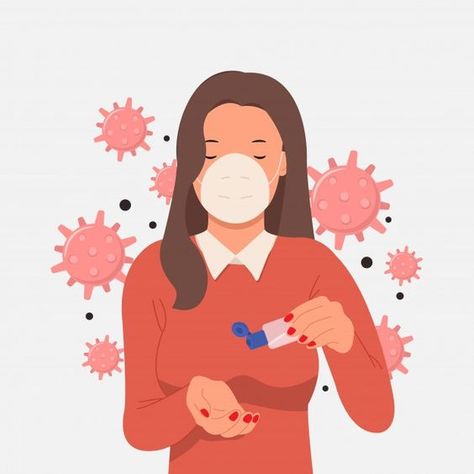 Virus Illustration, Nurse Art, Illustration Flat, Tumblr Stickers, Instagram Inspiration Posts, Motion Graphics Design, Family Illustration, New Normal, Identity Art