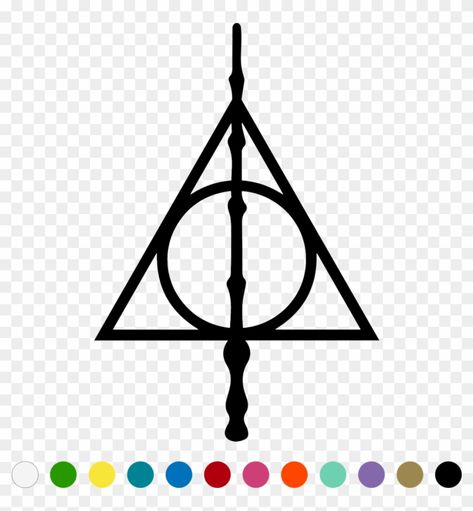 Deathly Hallows Svg Free, Deathly Hallows Symbol Tattoo, Deadly Hollows Symbol, Harry Potter Icons Symbols, Deathly Hallows Drawing, Deathly Hallows Art, Deadly Hallows, Harry Potter Deathly Hallows Symbol, Snowflake Outline