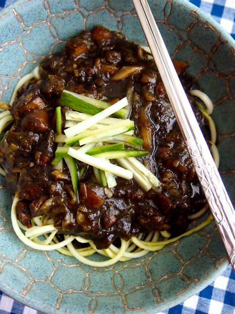 Gluten Free Jajangmyeon (Paleo/ AIP) Korean Black Bean Paste, Black Bean Paste, Dried Prunes, Carribean Food, Black Bean Sauce, Aip Recipes, How To Eat Paleo, Bean Paste, Black Bean