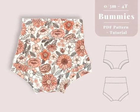 Bummies Pattern Free, Baby Bummies Sewing Pattern Free, Bummies Sewing Pattern Free, Toddler Sewing Patterns, Kids Clothes Diy, Romper Sewing Pattern, Baby Clothes Patterns Sewing, Bernina Embroidery, Diy Baby Clothes