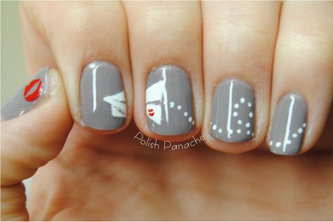 The Paperman nails Paperman Disney, Nail Art Disney, Awesome Hair, Disney Nails, Nail Envy, Beauty School, Cute Nail Art, Paul Mitchell, Knoxville Tn