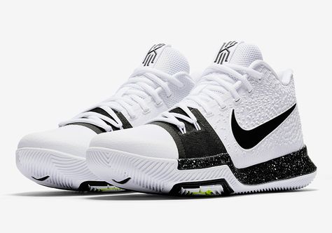 #sneakers #news  Nike Kyrie 3 “Cookies And Cream” Releases In July Zapatillas Kyrie Irving, Zapatillas Nike Basketball, Irving Shoes, Kyrie Irving Shoes, Basketball Shorts Girls, Nike Kyrie 3, Kyrie 3, Basketball Tricks, Girls Basketball Shoes