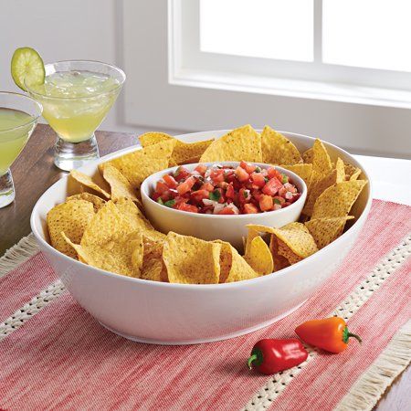 Chip Bowl, Best Chips, Chip And Dip Bowl, Chip And Dip, Better Homes And Garden, Chip Dip, Dip Bowl, Fine Ceramic, Watch Party