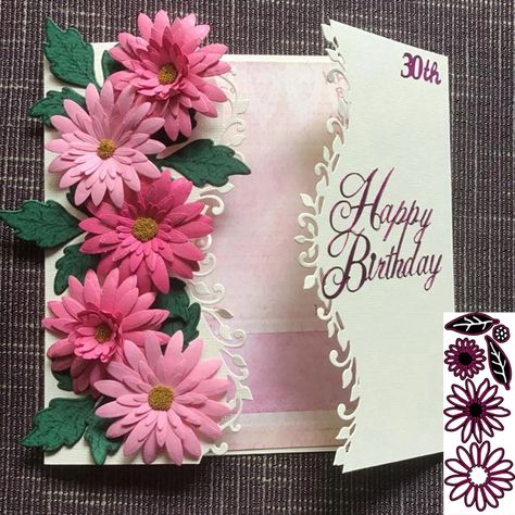 Handmade Greeting Card Designs, Daisy Cards, Birthday Card Craft, Paper Crafts Card, Embossed Cards, Ali Express, Birthday Cards Diy, Easy Paper Crafts, Handmade Birthday Cards