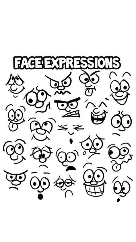 Free Inkblot Monsters: Download If You Dare!#Facegraphic #Facegraphicdesign #Facegraphicdesigncartoon #Inkblot  #Inkblotcartoon #Inkblotcartoonstyle Cartoon Facial Expressions, Funny Face Cartoon, Funny Face Drawings, Cartoon Faces Expressions, Face Cartoon, Calligraphy For Beginners, Cartoon Hair, Easy Drawings For Kids, Rock Painting Patterns