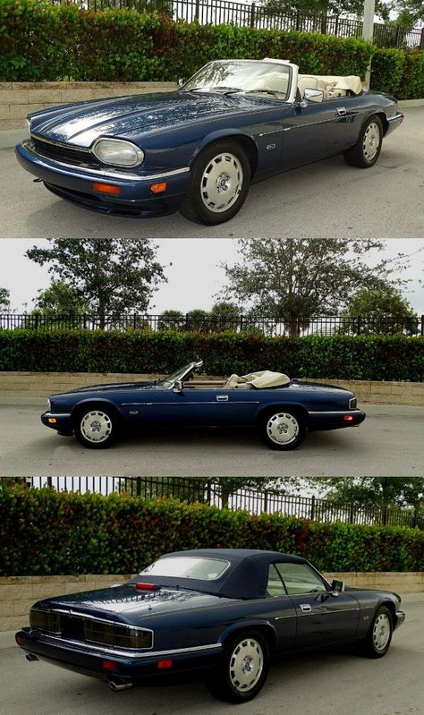 Jaguar Xjs Convertible, Motorcycle Humor, Jaguar Xjs, Jaguar Daimler, Jaguar Cars, Blue Exterior, Emerald Blue, Brand Icon, Travel Log