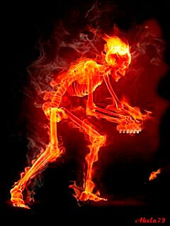 Flaming Skeleton, Fire Animation, Fire Flames, Halloween Gif, Animated Wallpapers For Mobile, Fire Art, Celebration Gif, Skull Wallpaper, Adam Lambert