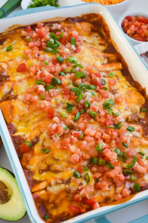 Fresh Ground Pork Recipes, Ground Pork Enchiladas, Ground Pork Casserole, Ground Pork Recipes Easy, Pork Casserole Recipes, Enchiladas Recipes, Pork Dinners, Pork Enchiladas, Pork Casserole