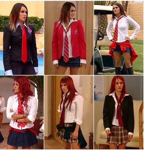 Roberta Outfits, Rebelde Costume, Roberta Outfits Rbd, Roberta Rebelde Outfits, Roberta Rbd Outfits, Rbd Outfits School, Outfits Rbd, Rebelde Roberta Outfits, Rebelde Outfits Halloween