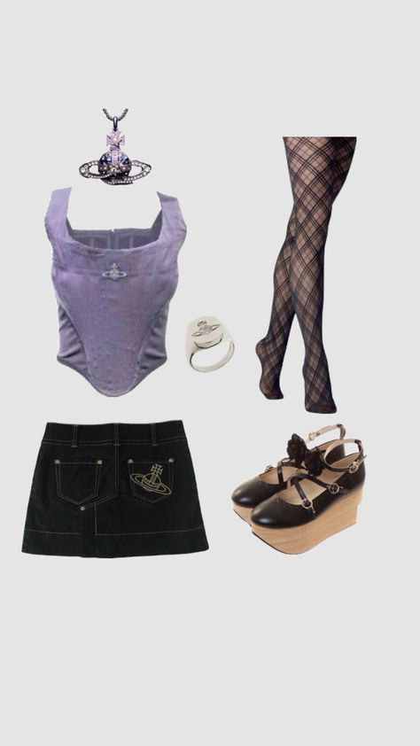 purple vivienne westwood outfit🪐💜 #vintage #viviennewestwoodoutfits #viviennewestwood #purple #purpleoutfitinspo #archivefashion #archive #grunge Purple Vivienne Westwood, Westwood Outfit, Vivienne Westwood Outfit, Vivienne Westwood Clothes, Outfit Vintage, Archive Fashion, Purple Outfits, Lookbook Outfits, Fashion Killa