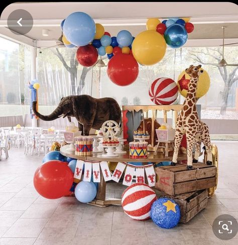 Circus Birthday Party Decorations, Circus Themed Birthday Party, Best Party Ideas, Dumbo Birthday Party, Carnival Baby Showers, Circus 1st Birthdays, Circus Party Decorations, Circus Birthday Party Theme, Balloon Gifts