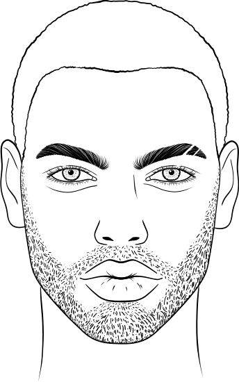 Male Face Drawing, African Drawings, Draw Face, Fashion Illustration Face, Badass Drawings, Male Anatomy, Face Template, Classroom Makeover, Makeup Face Charts