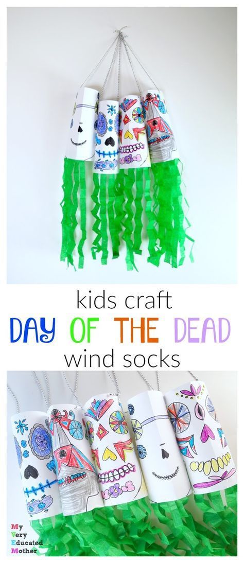 Coco Crafts For Kids, Coco Activities For Kids, Day Of The Dead Crafts For Kids, Coco Crafts, Dia De Los Muertos Crafts Ideas, Day Of The Dead Activities, Labor Day Crafts, Wind Socks, Homeschool Holidays