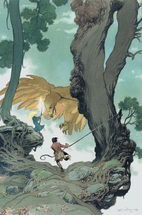 Charles Vess - In Berenhead Forest Charles Vess, Neil Gaiman, Etsy Art, Fantasy Inspiration, Fantasy Illustration, Fantasy Landscape, Drawing People, Sign Art, Stardust