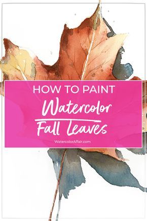 Paint Autumn, Watercolor Fall Leaves, Watercolor Autumn Leaves, Autumn Watercolor, Learn Watercolor Painting, Watercolor Beginner, Art Tutorials Watercolor, Learn Watercolor, Paint Watercolor