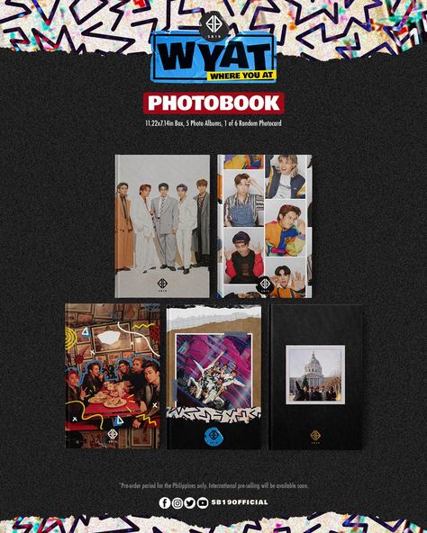 SB19 Official 🇵🇭 on Twitter: "Let's get reconnecting! 🤘🏻 Take a look at our album covers for the photobook. Do you want to see more? Order now! 📘 WYAT Photobook 💵 PHP 2,499 Pre-orders end tomorrow at https://t.co/PGKtIBnhwB! #SB19 #WYATTour #WhereYouAtSB19 https://t.co/SnnIqd7rSJ" / Twitter Sb19 Album Cover, Album Covers, Order Now, Photo Book, Photo Album, Pre Order, Take A, Look At, Take That