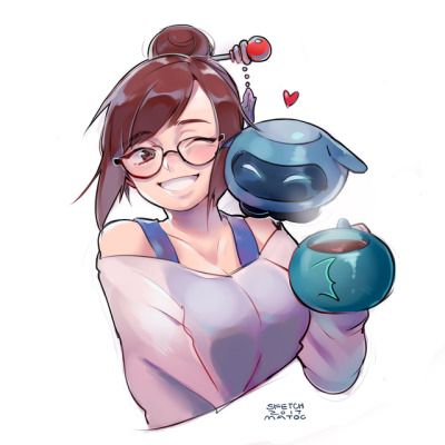 matocc: “Eyyyyyy I’m back!!!! 2017 OW doodle!” Mei Fanart Overwatch, Mei Ow Fanart, Mei Ow, Mei Overwatch, Overwatch Mei, Alita Battle Angel Manga, Overwatch Drawings, Overwatch Wallpapers, Overwatch Tracer