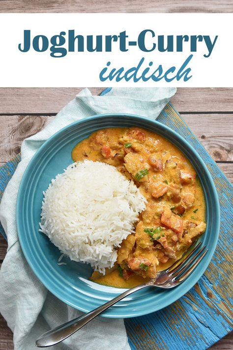 Joghurt Curry indisch mit Paprikaschoten und Hähnchen oder Hähnchen Ersatz, vegetarisch, vegan, mit Joghurt, Tomaten, Mittagessen, Soulfood, Familienküche, Thermomix Cooking Prep, Curry Paste, Indian Dishes, Vegan Life, Food Inspiration, Slow Cooker, Meal Prep, Low Carb, Good Food