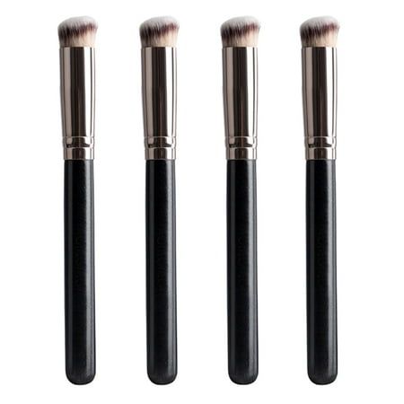 For more affordable and high-quality items, please search or click on the brand Weyolog! 4pcs Concealer Under Mini Angled Flat Top Nose Brush For Concealing Blending Setting Buffing With Powder Liquid Cosmetic Pro Small Makeup Foundation Brus Features: QUALITY MATERIALS Made with premium quality synthetic fibers as soft as real hair, don't absorb foundation into the brush itself, and are easily cleaned. Achieve a look every single time. Designed to hold and on your setting powder, your makeup stays in place all day,and blend your liquid foundation,concealer,your base makeup in a finish.Far superior to using a beauty sponge . SUPER DENSE makeup brush with Small,deeply angled brush head, perfect for baking powder and foundation on the entire lid and around the under . NO SHEDDING and A Long Boar Hair Brush, Makeup App, Makeup Stand, Under Eye Makeup, Travel Makeup Brushes, Concealer Palette, Base Makeup, Concealer For Dark Circles, Beauty Balm