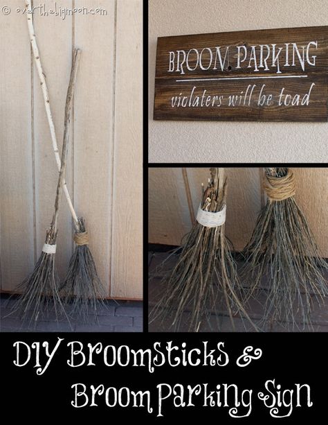 30 Astounding But Easy DIY Outdoor Halloween Decoration Ideas Spooky Outdoor Halloween Decor, Witch Brooms, Uhyggelig Halloween, Halloween Diy Outdoor, Halloween Decor Diy, Hallowen Ideas, Casa Halloween, Halloween Memes, Halloween Decorations Diy Outdoor