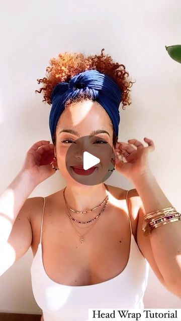 877 likes, 58 comments - travelingwithjessica on June 10, 2021: "Easy summer head wrap style for curls. Love this blue color! 💙 #headwraptutorial #curlyhairstyles". How To Wrap Your Hair, Head Scarf Ideas, Scarf Head Wraps, Headwrap Styles, Headwrap Tutorial, Bun Wrap, Head Wrap Styles, Head Wrap Scarf, Easy Summer