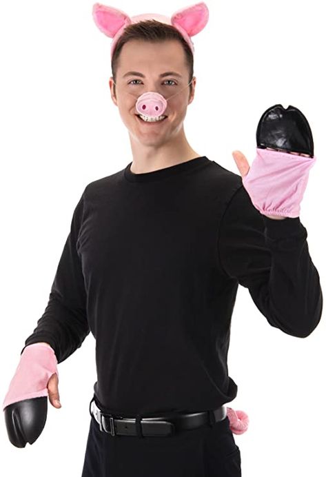 Amazon.com: Pig Front Hooves Costume Accessory Hand Covers for Adults and Kids Pink : Clothing, Shoes & Jewelry Pig Fancy Dress, Pig Hooves, Geek Costume, Cloven Hooves, Pig Costume, Human Things, Pig Costumes, Cow Costume, Boys 1st Birthday Party Ideas