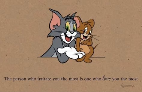 Tom And Jerry Quotes, Inspirational Friendship Quotes, Cute Cartoon Quotes, My Tom, Inspirational Quotes About Friendship, Cute Friendship Quotes, Tiny Quotes, Best Friend Thoughts