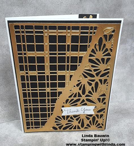 #splitcardtexturesdies #howtouse #newdies #lindabauwin Stampin Up Paper Lattice Cards, Split Card Textures Stampin Up Cards, Split Card Textures Dies, Split Cards, Lattice Cards, Card Dies, Tim Holtz Cards, Peppermint Christmas, Hand Stamped Cards