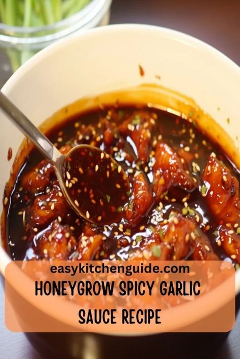 Honeygrow Copycat Recipe Stir Fry, Chinese Garlic Sauce Recipe, Honeygrow Copycat Recipe, Garlic Stir Fry Sauce, Spicy Garlic Sauce Recipe, Spicy Stir Fry Sauce, Chinese Garlic Sauce, Spicy Garlic Sauce, Stir Fry Sauce Recipe