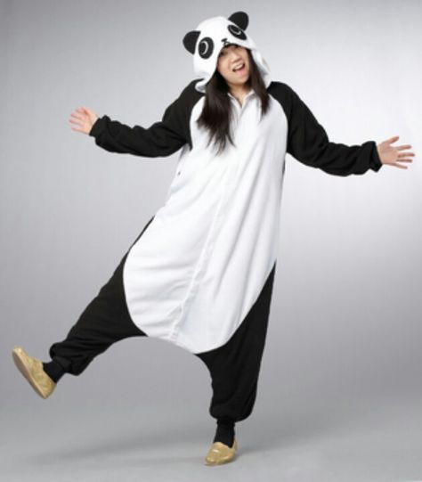 Who wants to buy this for me? Like, no joke. I want. Panda Pyjamas, Panda Onesie, Cute Pajamas, Funny Halloween Costumes, New Outfits, Onesies, Tunic Tops, Pajamas, Normcore