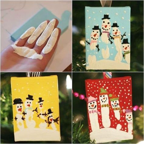 Art Activities for Kids | Snowman Handprint Christmas cards 🎄⛄️❤️ | Facebook Hand Print Snowman, Snowman Handprint Ornament, Handprint Christmas Cards, Mini Toile, Handprint Christmas, Snowman Christmas Ornaments, Footprint Art, Winter Crafts For Kids, Ornament Tutorial