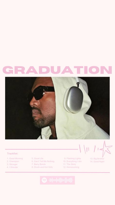 pink kanye west wallpaper with song lineup Ye Wallpaper, Kanye West Aesthetic Wallpaper, Chill Wallpaper Aesthetic, Kanye West Wallpaper Aesthetic, Kanye West Wallpaper Iphone, Kanye West Lockscreen, Kanye West Poster, Kanye West Wallpapers, Kanye Wallpaper