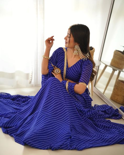 Comment “Link” To Get Details In DM 💙 Royal Blue Pure Soft Fox Georgette Lehenga Set With Huge Flair & Dupatta Search “NKB 33” On Our Website To Shop 👗 Hurry, Book Fast To Make This Festival Season Unforgettable ✨ Shop Now From www.BahuPalace.com Link In Bio DM/WhatsApp Us At +91 9409911700 💖 Take Screenshot & Send Us To WhatsApp For More Details! Which One You Want To Buy/Inquiry? 🙈 100% Quality Assured Premium Product With Pocket Friendly Price | Free Express Shipping | Cash On Deliver... Royal Blue Lehenga, Blue Lehenga Choli, Georgette Lehenga, Mysore Silk Saree, Blue Lehenga, Beads And Wire, Blouse Fabric, Lehenga Choli, Cotton Saree