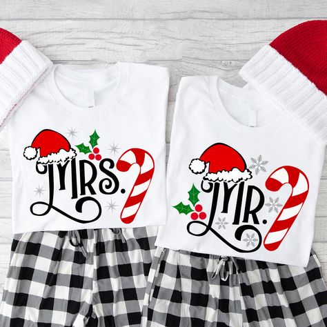 Mrs And Mr Couples Christmas Shirt, Christmas Matching T-Shirts ☃︎🎅🎄❄️☃️🎁🦌 Holiday Shirt, Cute Christmas Shirt, Couple Sweatshirt, Family Tee, christmas couple tee, christmas family tee, christmas squad tee, christmas sweatshirt, couple pajamas, funny christmas tee, funny couple xmas shirt, his and hers shirt, matching christmas, mr and mrs shirt, xmas family shirts🎄🎅🏻☃️❆🎀🔔 Contact us for our discounts for your bulk orders🏷️ 🛒 🤩 ✨ 🌐 https://nestatees.com/ 📍 3727 Greenbriar Dr, suite 403, S... Xmas Couple, Cute Christmas Shirt, Couples Christmas, Matching T Shirts, Mrs Shirt, Funny Couple, Couple Pajamas, Cute Christmas Shirts, Christmas Matching