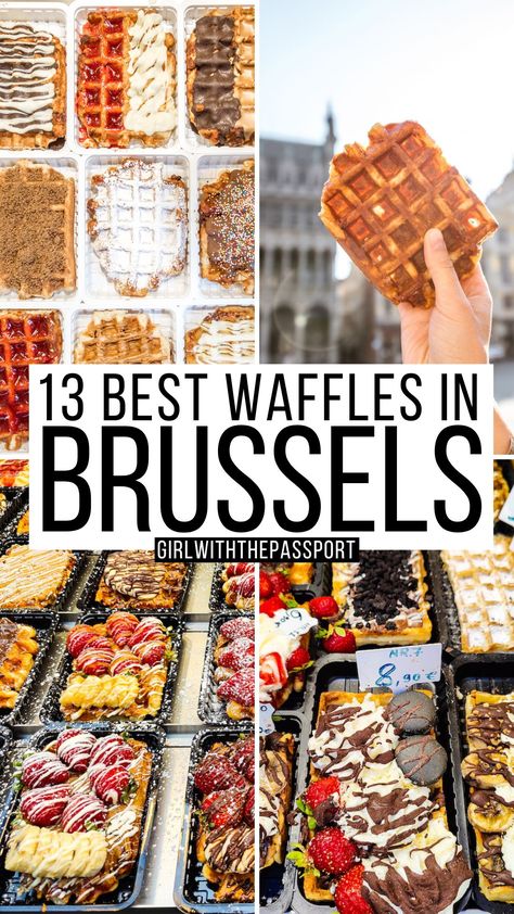 13 Best Waffles in Brussels in 2023 + Secret Expert Tips Best Waffles In Brussels, Where To Eat In Brussels, Brussel Waffles, Brussels Restaurant, Brussels Travel Guide, Waffle Restaurant, Best Waffles, Brussels Travel, Hot Chocolate Sauce