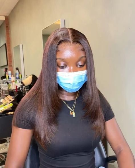 2x6 Closure Sew In, Style Manifestation, Wig Highlights, Grad Hair, 19th Bday, Bday Hair, Quick Weaves, Villain Era, Birthday Style