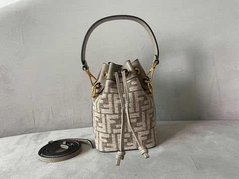 ⭐️Fendi. FF women Mon tresor mini bucket drawstring shoulder bag fabric Drawstring Shoulder Bag, Bag Fabric, Mini Bucket, Fendi Bags, Bucket Bag, Versace, Fendi, Shoulder Bag, Fabric