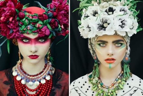 Polish artists recreate traditional Slavic head wreaths with a modern twist – Slavorum Polish Traditional Costume, Slavic Folklore, Traditional Hairstyle, Polished Hair, Head Wreath, Polish Women, Photoshoot Themes, Crown Hairstyles, Drawing Tutorials