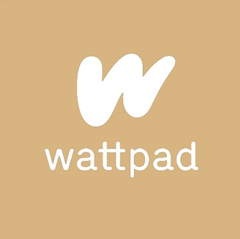 Wattpad App, Phone Theme, Dark Beige, Phone Themes, Aesthetic Wallpaper, App Icon, Vimeo Logo, Aesthetic Wallpapers, Tech Company Logos