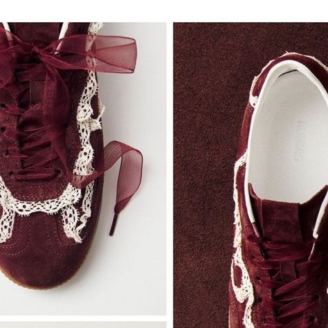 ALOHAS on Instagram: "Tb.490 Crochet Sneakers in Burgundy | Comfort meets elegance for Summer '24." Alohas Sneakers Outfit, Alohas Sneakers, Burgundy Sneakers Outfit, Crochet Sneakers, Shoes Wishlist, Burgundy Sneakers, Shoe Wishlist, Summer 24, Sneakers Outfit