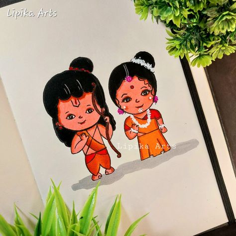 Ram Ji Drawing Easy For Kids, Cute Ram Drawing, Krishna Jayanti, Diwali Painting, God Drawing, Diwali Holiday, Abstract Painting Diy, Easy Art For Kids, Original Abstract Art Painting