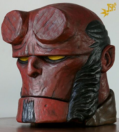 Hellboy sculpture Illustration Reference, Creature Concept Art, Creature Concept, Super Hero, Superman, Buddha Statue, Art Journal, Greek Statue, Concept Art