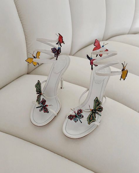 Butterfly Heels, Heels Aesthetic, Dr Shoes, Vintage Heels, Fancy Shoes, Wrap Heels, Aesthetic Shoes, Pretty Shoes, Dream Shoes