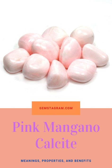 Mango Calcite Meaning, Pink Mangano Calcite Meaning, Mangano Calcite Meaning, Pink Calcite Crystal Meaning, Crystal Knowledge, Pink Mangano Calcite, Empowered Empath, Pink Calcite, Mangano Calcite